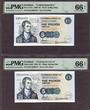 Scotland 5 Pound 4 Commemorative MATCHING SET LOW# 000379 CS1 GEM UNC PMG 66 EPQ