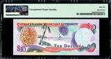 10 Dollars 2001 Cayman Islands  Pick-28a GEM UNC PMG 66 EPQ