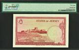 UK (Great Britain) 5 Pounds 1963 Jersey  ND QEII Pick-9b About UNC PMG 58