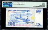 Lira 2005 Turkey 100 New  Pick-221 GEM UNC PMG 65 EPQ