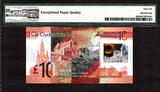 10 Pound Scotland Polymer  1st Prefix W/HS SOLID Serial 666666 GEM UNC PMG 66 EPQ