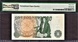 UK (Great Britain)  England £1 FIRST Run LOW Serial A01 000176 Pick-377a SUPERB GEM UNC PMG 67 EPQ