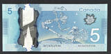 2013 Canada Polymer $5 RADAR Number (HCZ) 6352536 BC-69c Pick-106c GEM UNC unz