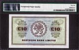10 Pounds Northern Ireland  1st January 1975 Pick-189c GEM UNC PMG 66 EPQ