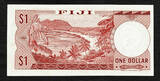South Pacific One Dollar 1974 Fiji  QEII ND REPLACEMENT (Z/1) Pick-71ar MWR-RB3 AUNC