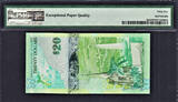 2009 Bermuda $20 Hybrid Polymer 1st Prefix LOW # A/1 000024 P-60a GEM UNC PMG 65
