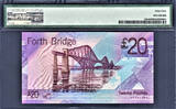 UK (Great Britain) 20 Pounds 2007 Scotland  LOW Serial AE 000008 Pick-126a Ch UNC PMG 64