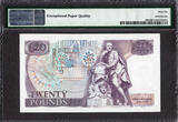 UK (Great Britain) 20 Pounds 1981-84 Great Britain  QEII ND Pick-380c GEM UNC PMG 66 EPQ