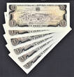 1 Peso 1978-79 Dominican Republic 6 x  Matching LOW Serial 000018 Pick-116 UNC unz