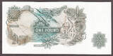 UK (Great Britain) Pound 1962-66 England One  QEII ND J.Q Hollom Pick-374c Crisp AU/UNC unz