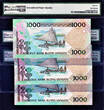 1000 vatu 2002 Vanuatu  ND LOW Serial 000037 or 000039 P-10b GEM UNC PMG 66 EPQ