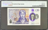 UK (Great Britain) 20 Pounds 2018 Great Britain  Polymer LOW # 000074 P-396a SUP. GEM UNC PMG 67 EPQ