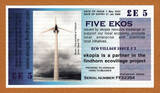 UK (Great Britain) Pound 2003 Scotland Local Currency EKOPIA 2nd Issue 5 Eko  UNC Rare unz