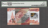 10 Pound Scotland Polymer  1st Prefix W/HS SOLID Serial 333333 GEM UNC PMG 66 EPQ