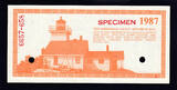 Canada 1987 Local Currency Manitoulin 3 Dollar Scrip SPECIMEN UNC unz