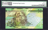 50 Pounds 2015 Scotland  LOW Serial 000034 P-NEW GEM UNC PMG 66 EPQ