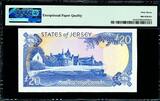 UK (Great Britain) 20 Pounds 1989 Jersey  1st Prefix LOW # AC 000069 P-18a SUPERB GEM UNC PMG 67 EPQ