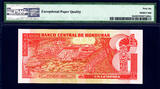 2006 Honduras One Lempira SOLID Serial 4444444 Pick-84e GEM UNC PMG 66 EPQ