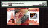 10 Pounds Scotland Polymer  Almost SOLID 888088 P-229Q SUPERB GEM UNC PMG 67 EPQ