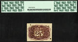 USA 25 Cents FR # Second Issue Fractional Currency 18-63 & S About UNC PCGS 55