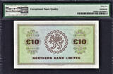 10 Pounds Ireland - Northern  1st March 1981 Pick-189d GEM UNC PMG 65 EPQ