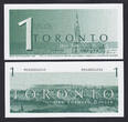 2008 Canada Local Currency TORONTO Dollars 4 Notes $1, 5, 10, 20 UNC unz