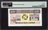 10 Pounds Northern Ireland  30th August 1996 Pick-194c GEM UNC PMG 65 EPQ
