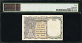 Rupee 1940 British India One  RED SERIAL Pick-25b Extremely Fine PMG 40
