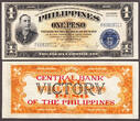 Philippines 5 CONSECUTIVE One Pesos "VICTORY" 1944 P-117c Original From Pack UNC unz