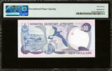 10 Dollars 1993 Bermuda  QEII Serial # 600188 Pick-42a SUPERB GEM UNC PMG 67 EPQ