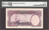 Pound 1955-56 New Zealand One  Sign. Wilson ND Pick-159b About UNC PMG 55 EPQ