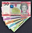 UK (Great Britain) 50 Pound Jersey 1, 5, 10, 20 2010 MATCHING LOW # 000922 GEM UNC PMG 64 - 67 EPQ