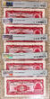 1940 China 5 Consecutive 10 Yuan Pick-85b GEM UNC PMG 66 EPQ