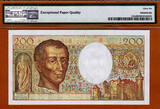 200 Francs 1989 France  Pick-155c GEM UNC PMG 66 EPQ