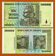 2008 Zimbabwe 10 X 10 Trillion (10000000000000) Prefix AA Pick-88 UNC unz