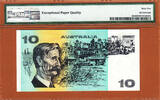 1976 Australia $10 Knight/Wheeler Pick-45b Gem UNC PMG 65 EPQ Finest Graded