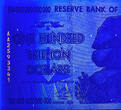 Zimbabwe 100 Trillion 2008 AA Pick-90 U.V Passed with C.O.A UNC Ship from CANADA