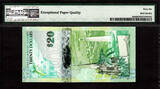 2009 Bermuda $20 Hybrid 1st Prefix LOW # A/1 000067 Pick-60a GEM UNC PMG 66 EPQ