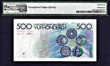 500 Francs 1982-98 Belgium  ND Pick-143 Sign 5 & 15 SUPERB GEM UNC PMG 67 EPQ