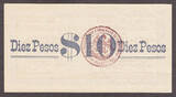 10 Pesos Mexico  1913 P-S555a Crisp AUNC