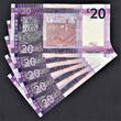 UK (Great Britain) 20 Pounds 2010 Jersey 5 Consecutive  QEII Pick-35 LOW Serial 000112 to 000116 UNC unz
