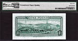 UK (Great Britain) Pound 1983 Isle of Man QEII One  ND TYVEK Prefix- N Pick-38 GEM UNC PMG 65 EPQ