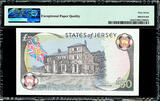 UK (Great Britain) 50 Pounds 1989 Jersey  1st Prefix LOW # AC 000079 P-18a SUPERB GEM UNC PMG 67 EPQ