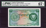 Cyprus 500 Mils Cyprus Pick-42a SUPERB GEM UNC PMG 67 EPQ -