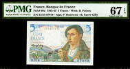 France 5 Francs France Pick-98a SUPERB GEM UNC PMG 67 EPQ -
