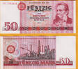 Germany East Germany DDR 50 Mark Pick-30a 1971 UNC -