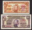 10 Pesos Uruguay Pair 1 & Series - C Pick-35b & 37c Circulated VF-XF -