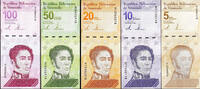 Venezuela 5 Pcs 5, 10, 20, 50, 100 DIGITALES Bolivares 2021 UNC Canadian Seller -