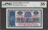 UK (Great Britain) Pound Scotland One 16th September 1947 Pick-157c About UNC PMG 58 EPQ -