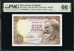 Spain 100 Pesetas Spain 1946 (ND 1949) Pick-131a GEM UNC PMG 66 EPQ -